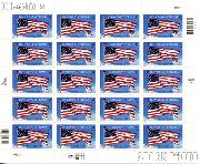 2001 Honoring Veterans 34 Cent US Postage Stamp Unused Sheet of 20 Scott #3508