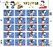2001 Peanuts Comic Strip 34 Cent US Postage Stamp Unused Sheet of 20 Scott #3507