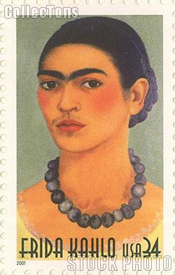 2001 Frida Kahlo (1907-1954), Painter 34 Cent US Postage Stamp Unused Sheet of 20 Scott #3509