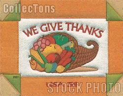 2001 Thanksgiving 34 Cent US Postage Stamp Unused Sheet of 20 Scott #3546