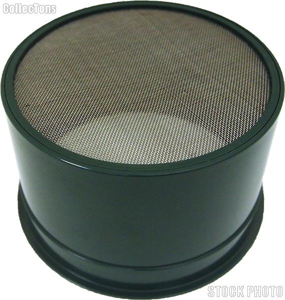 6" Green Mini Stackable Gold Sifter - 30 holes per square inch