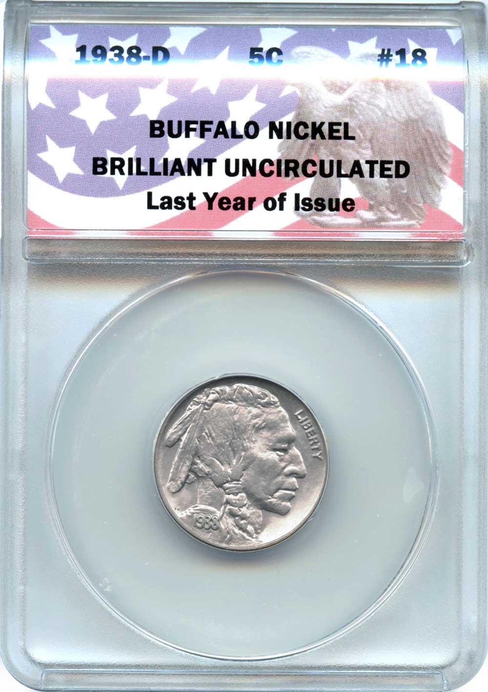 CollecTons Keepers #18: 1938-D Buffalo Nickel Certified in Exclusive ANACS Brilliant Uncirculated Holder