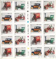 2002 Antique Toys First Class (37 Cent) US Postage Stamp Unused Booklet of 20 Scott #3626E - #3629E