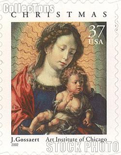 2002 Christmas - Madonna and Child 37 Cent US Postage Stamp Unused Booklet of 20 Scott #3675