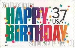 2002 Happy Birthday 37 Cent US Postage Stamp Unused Sheet of 20 Scott #3695