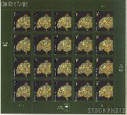 2003-2008 American Design Series - Tiffany Lamp 1 Cent US Postage Stamp Unused Sheet of 20 Scott #3749