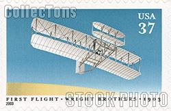 2003 First Flight of Wright Brothers Centennial 37 Cent US Postage Stamp Unused Sheet of 10 Scott #3783
