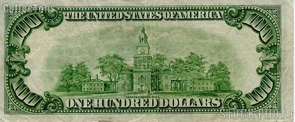 One Hundred 100 Dollar Bill Green Seal FRN Series 1934 US Currency Good or Better