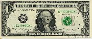 One Dollar Bill Federal Reserve Note FRN Series 1988 US Currency CU Crisp Uncirculated