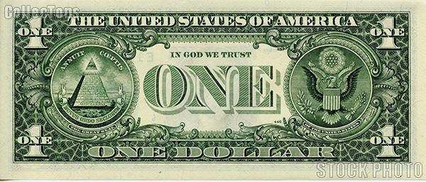 One Dollar Bill Federal Reserve Note FRN Series 1995 US Currency CU Crisp Uncirculated