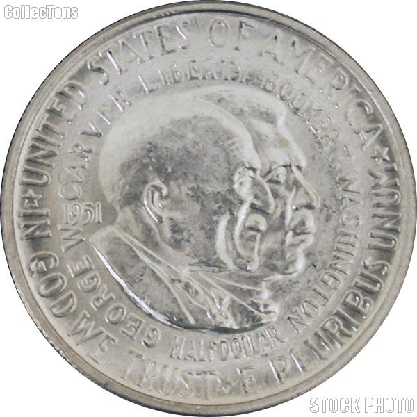 1951 Washington Carver Silver Half Dollars in Brilliant Uncirculated Condition