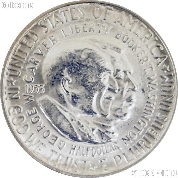 1953-S Washington Carver Silver Half Dollars in Brilliant Uncirculated Condition