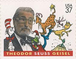 2004 Theodor Seuss Geisel (Dr. Seuss) 37 Cent US Postage Stamp Unused Sheet of 20 Scott #3835