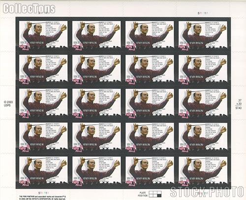 2004 Henry Mancini 37 Cent US Postage Stamp Unused Sheet of 20 Scott #3839