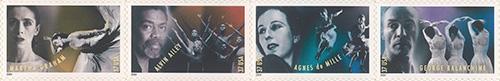 2004 American Choreographers 37 Cent US Postage Stamp Unused Sheet of 20 Scott #3840-#3843