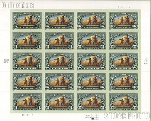2004 Lewis and Clark Expedition Bicentennial 37 Cent US Postage Stamp Unused Sheet of 20 Scott #3854