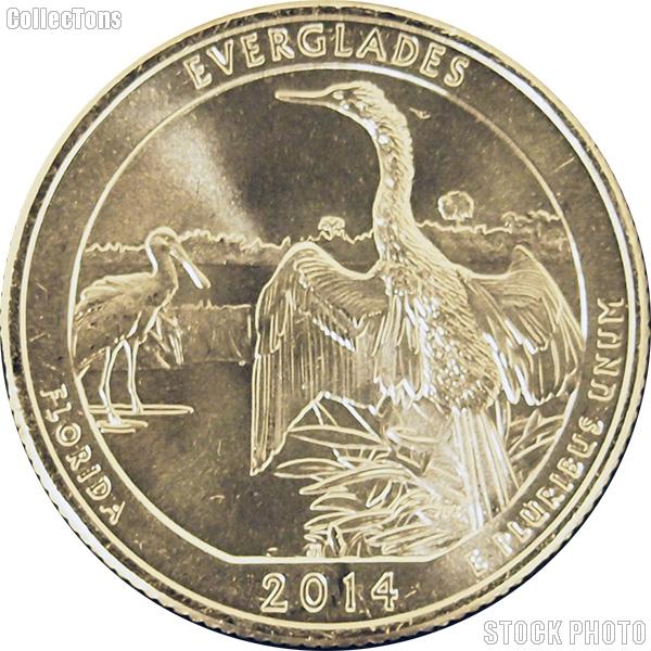 2014-D Florida Everglades National Park Quarter GEM BU America the Beautiful