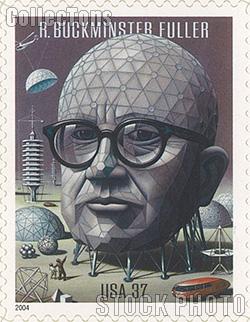 2004 R. Buckminster Fuller (1895-1983), Engineer 37 Cent US Postage Stamp Unused Sheet of 20 Scott #3870