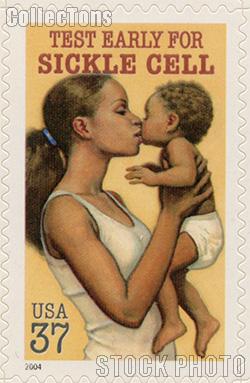 2004 Sickle Cell Disease Awareness 37 Cent US Postage Stamp Unused Sheet of 20 Scott #3877