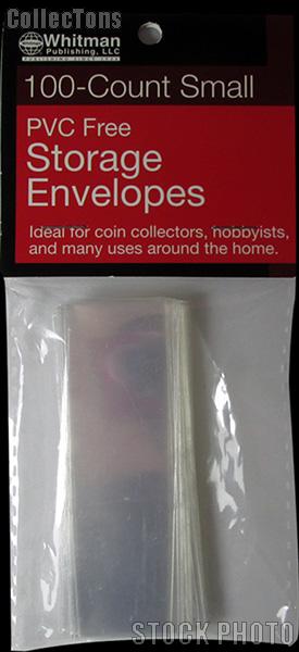 100 Whitman PVC Free Storage Envelopes - Small