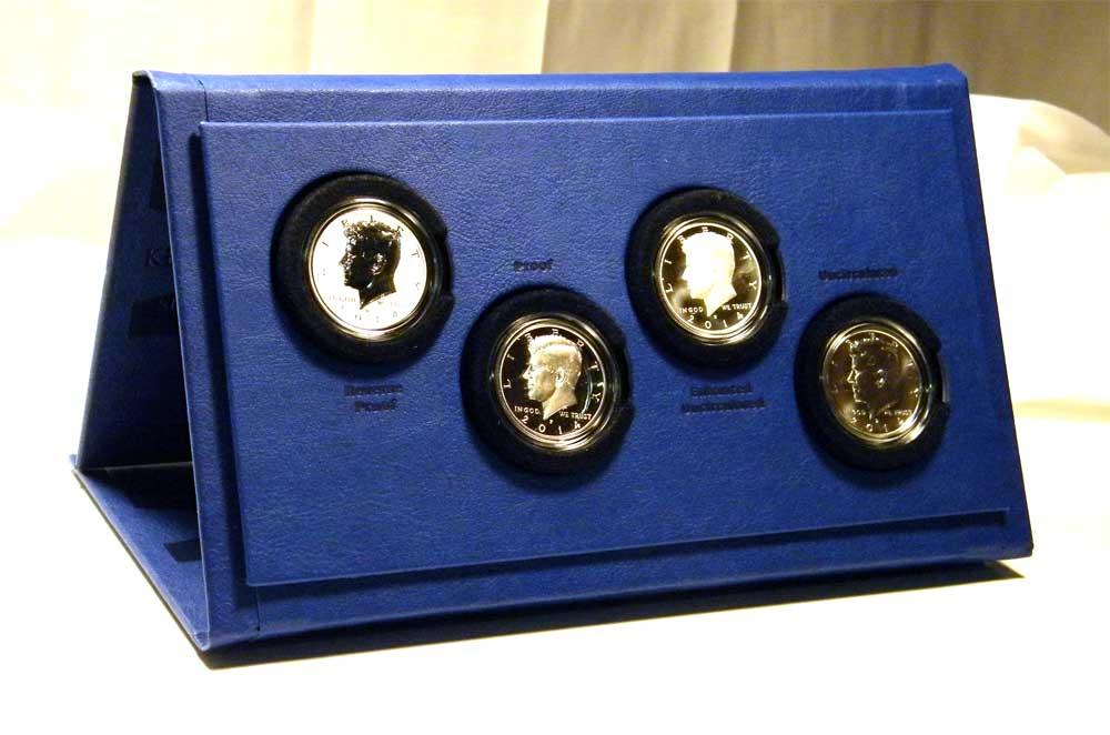2014 Kennedy Half Dollar 50th Anniversary Edition Silver Coin Set - 4 Coins