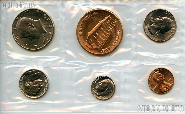 1983 Denver Mint Souvenir Set - All Original 5 Coins and Medallion from the U.S. Mint