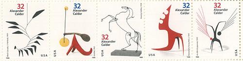 1998 Alexander Calder (1898-1976), Sculptor 32 Cent US Postage Stamp MNH Sheet of 20 Scott #3198-#3202