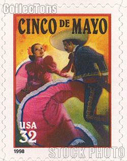 1998 Cinco De Mayo 32 Cent US Postage Stamp Unused Sheet of 20 Scott #3203