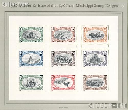 1998 Trans-Mississippi Stamps Centennial US Postage Stamp MNH Sheet of 9 Scott #3209