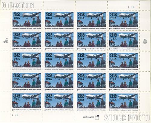 1998 Berlin Airlift 50th Anniversary 32 Cent US Postage Stamp MNH Sheet of 20 Scott #3211