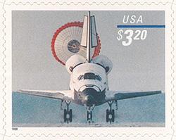 1998 Space Shuttle Landing $3.20 US Postage Stamp Unused Sheet of 20 Scott #3261