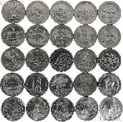 2010-2014 National Park Quarters Complete Set Philadelphia (P) Mint  Uncirculated (25 Coins)