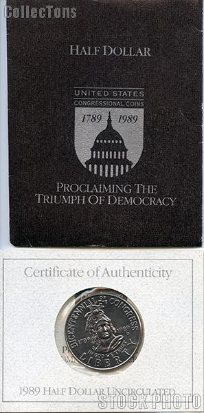 1989-D Congressional Commemorative Uncirculated (BU) Half Dollar