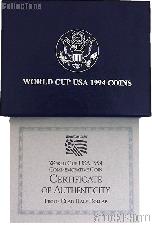 1994 World Cup Tournament Commemorative PROOF Half Dollar OGP Replacement Box and COA