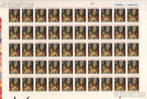 1992 Madonna and Child - Christmas Series 29 Cent US Postage Stamp MNH Sheet of 50 Scott #2710