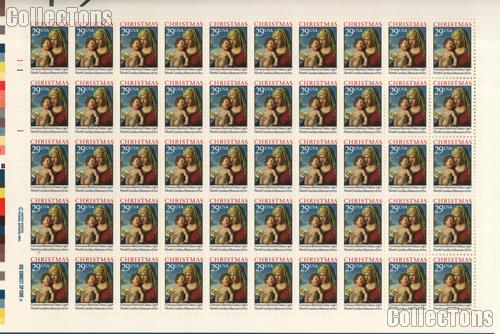 1993 Madonna and Child - Christmas Series 29 Cent US Postage Stamp MNH Sheet of 50 Scott #2789
