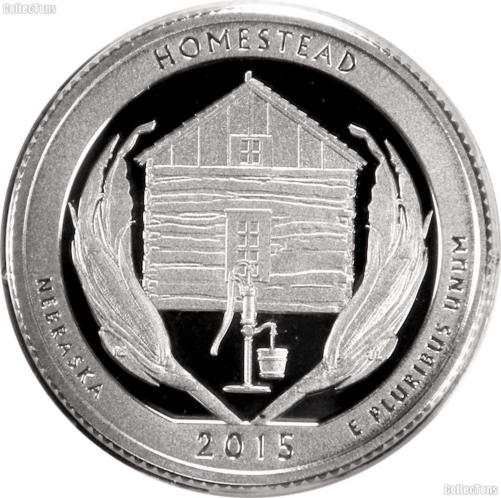 2015-S Nebraska Homestead National Monument of America  National Park Quarter GEM PROOF America the Beautiful