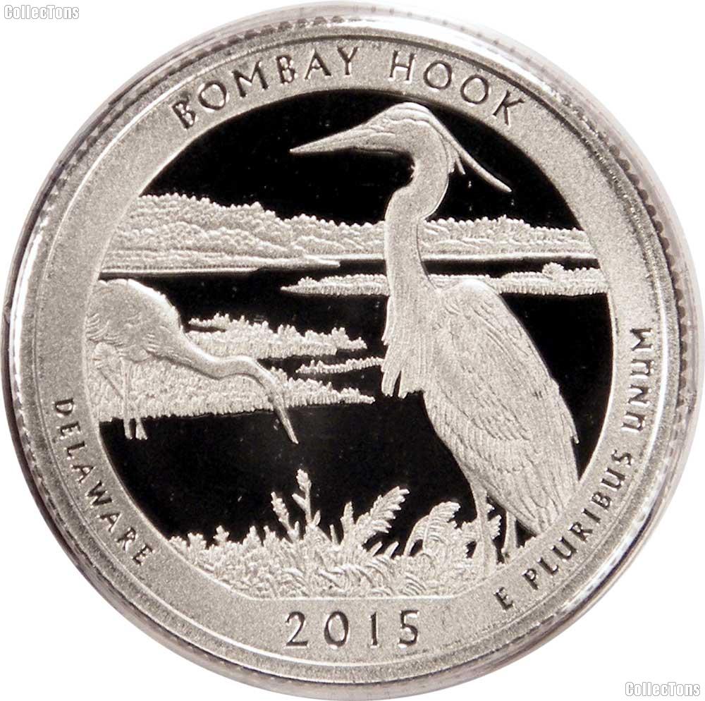 2015-S Delaware Bombay Hook National Wildlife Refuge National Park Quarter GEM SILVER PROOF America the Beautiful