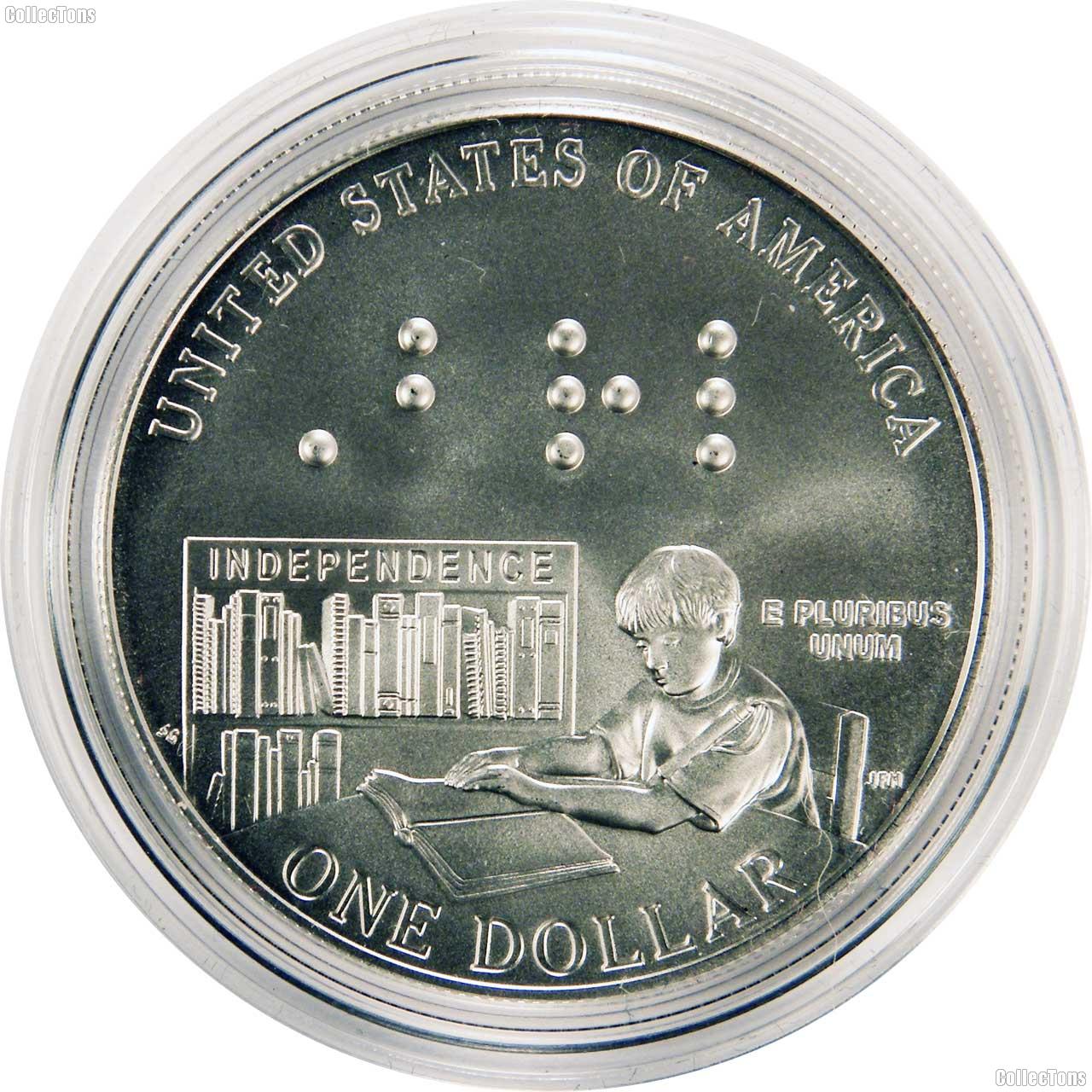 2009-P BU Louis Braille Commemorative Silver Dollars