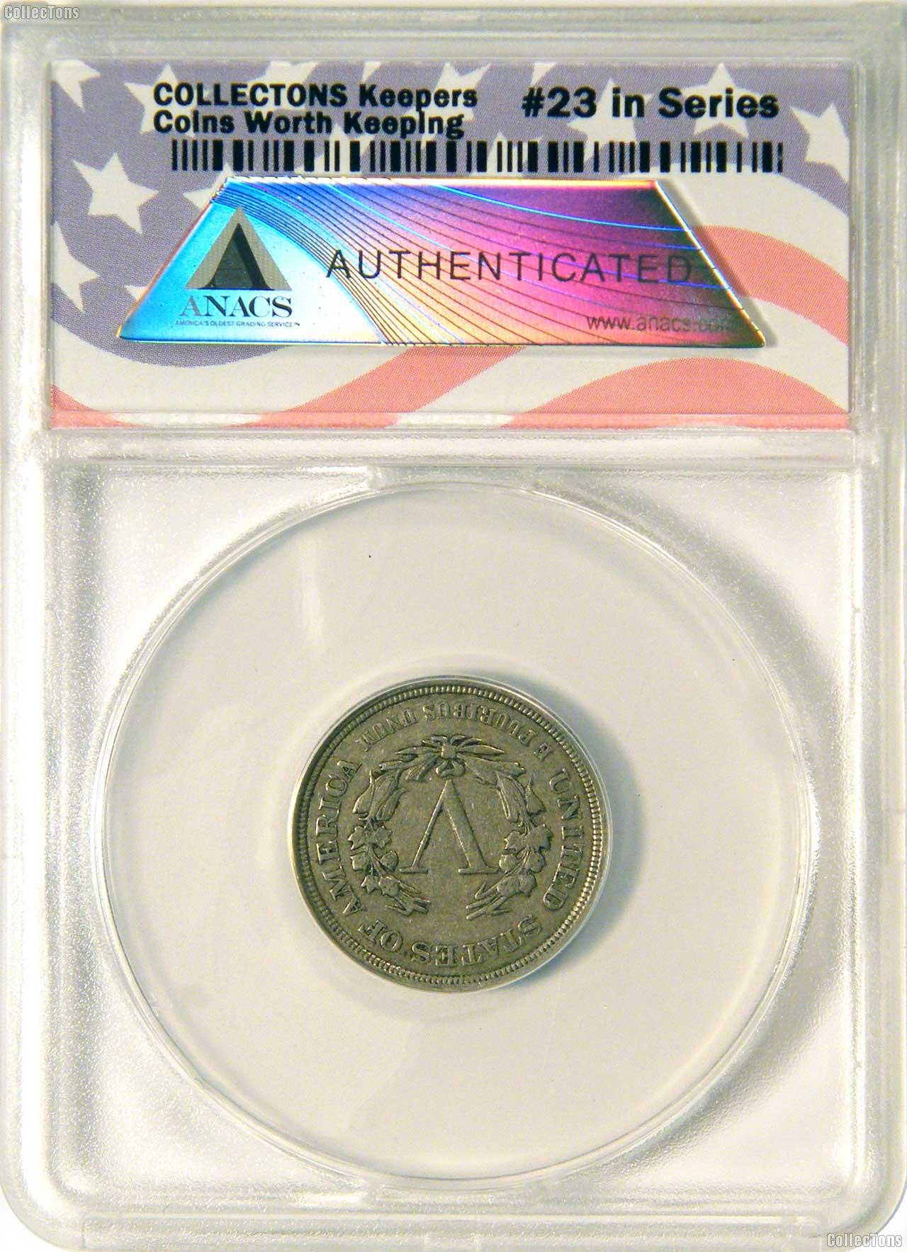 CollecTons Keepers #23: 1883 “NO CENTS” Liberty Head Nickel Certified in Exclusive ANACS Holder