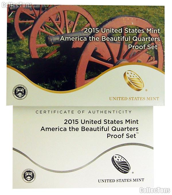 2015 U.S. Mint QUARTER Proof Set OGP Replacement Box and COA