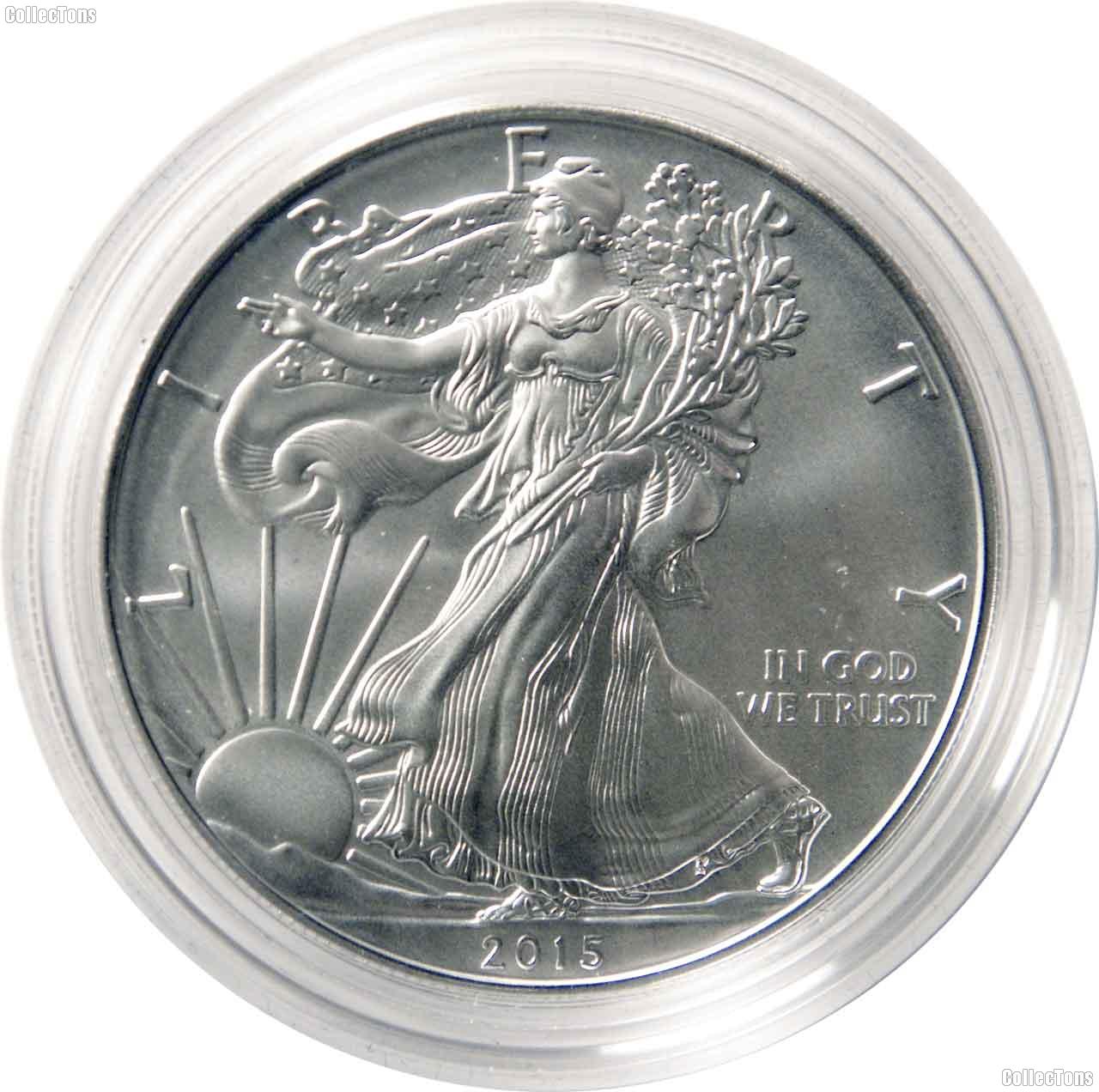 2015-W Burnished BU American Silver Eagle * 1oz Silver