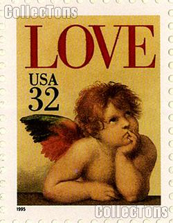 1995 Love Cherub - Love Series 32 Cent US Postage Stamp MNH Sheet of 50 Scott #2957