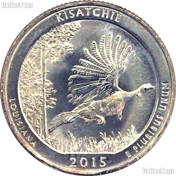 2015-D Louisiana Kisatchie National Forest National Park Quarter GEM BU America the Beautiful