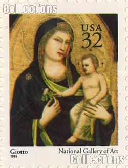 1995 Madonna and Child - Christmas Series 32 Cent US Postage Stamp MNH Sheet of 50 Scott #3003