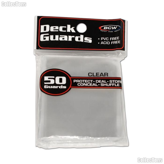 Clear Deck Guard Sleeves - Pack of 50 by BCW