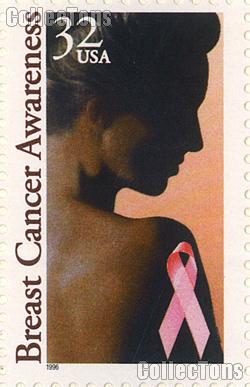 1996 Breast Cancer Awareness 32 Cent US Postage Stamp MNH Sheet of 20 Scott #3081