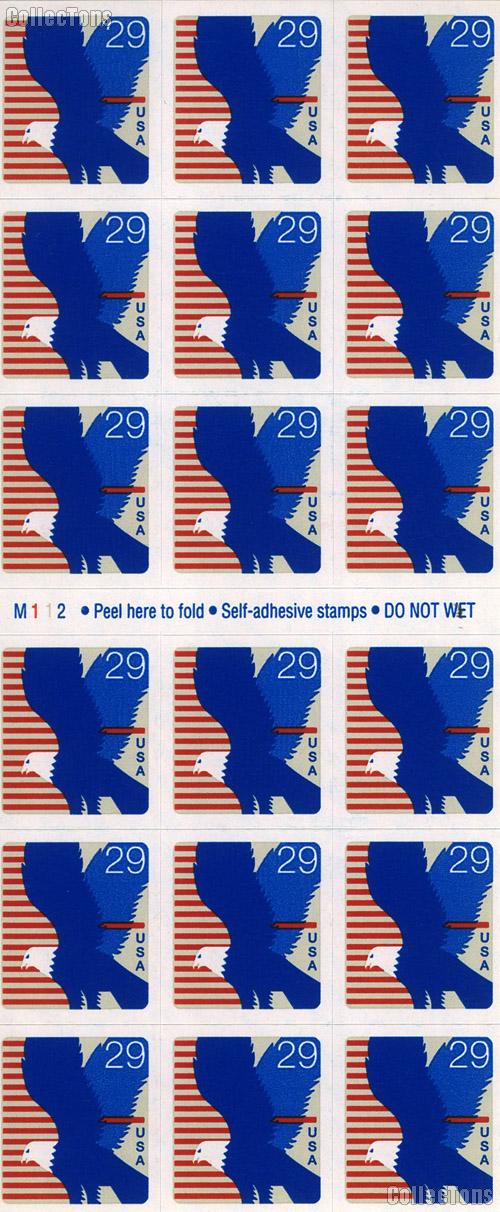 1994 Eagle 29 Cent US Postage Stamp Unused Booklet of 18 Scott #2598a