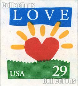 1994 Sunrise - Love Series 29 Cent US Postage Stamp Unused Booklet of 18 Scott #2813a