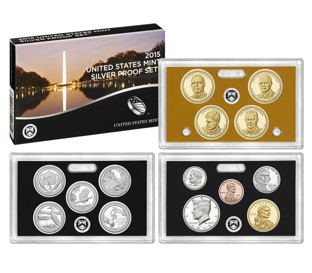 2015 SILVER PROOF SET * ORIGINAL * 14 Coin U.S. Mint Proof Set